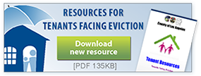 Resources for tenants facing eviction PDF 135KB